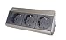 Produktbild Schulte 930.33.446 Evoline Dock Cuisine, 3 Steckdosen, Edelstahl
