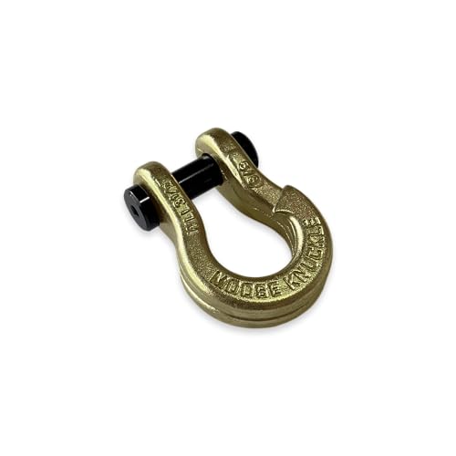 Moose Knuckle Offroad Jowl Split Shackle - 5/8' | 7,000lbs Capacity - Forged Carbon Steel Shackle Fits Any 1.25 or 2.0 inch Tow Receiver Hitch Mount with 3/4' pin Brass Balls
