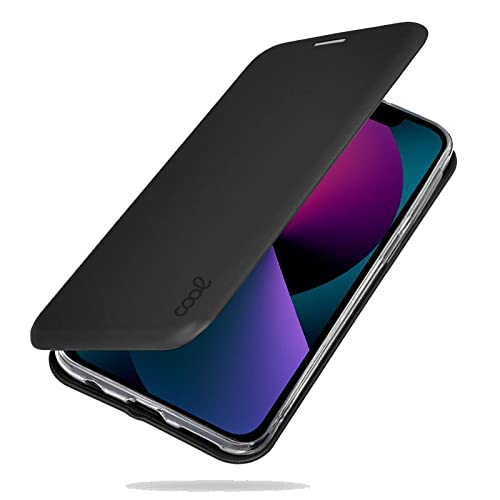 Cool Flip Cover iPhone 13 Mini Elegance Noir évite les rayures d'écran - 4