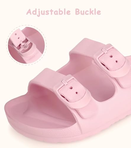 Image of Kids Slide Sandals Boys Girls Buckle Adjustable EVA Slipper Sandals