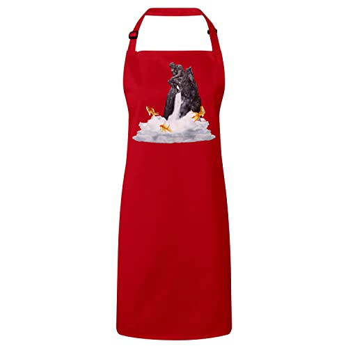 Tablier cuisine poisson volant art surréaliste cascade pour cuisiner avec style