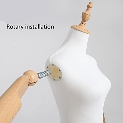 Mannequin Torso Stand, Female Dress Form, Height Adjustable Half Body Woman Model for Shop Window Clothing Display, 6 Styles