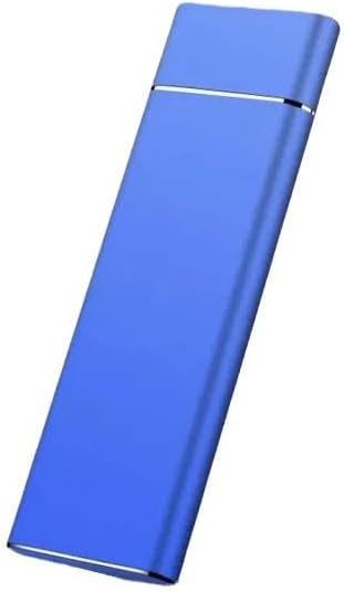 MIPPO® Portable SSD External Solid State Drive Mobile Solid Slim Storage Drive with USB 3.1 Type C for PC, Laptop and Mac Blue 2TB