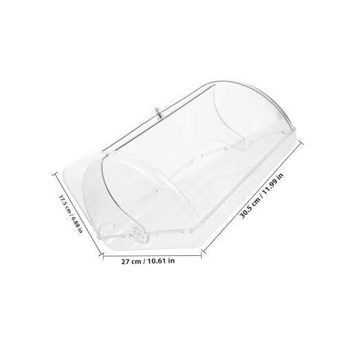 Contenedor de plástico multifuncional con tapa enrollable resistente para repostería 3