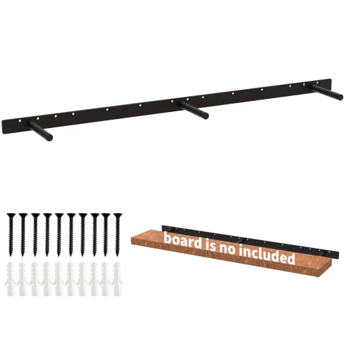 43 Inch Heavy Duty Blind Wall Mount Floating Shelf Bracket - Hidden Shelf Bracket with 150 LB Weight Capacity -3/4 Inch Solid Steel Support Rods