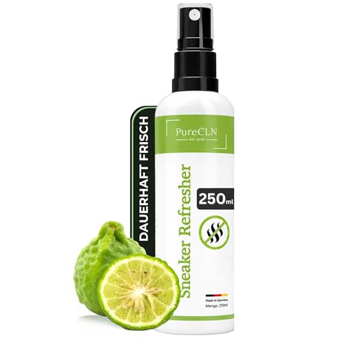 PureCLN Schuhdeo gegen Geruch und Schweiß 250ml - Schuh Deo mit Enzymen - Schuhspray extra stark, wirkt sofort und langanhaltend - Schuh Deo Spray Geruchsstop für mehr Frische