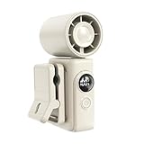 Ventilador para Coche - Pequeña Herramienta Ventiladora con Rotación 360 Grados | Ventilador Portátil Recargable con Pantalla LED y Clip | para Adultos Estudiantes Viajes Conducción Camping Playa Aire