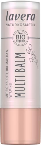 lavera Multi Balm Sunset Red 01 – Colore intenso – Luce fresca – senza sforzo – per occhi, labbra e guance – vegano – Cosmetici naturali – 4,9 g
