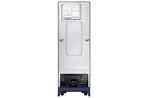 Image of Samsung 244 L 3 Star Inverter Frost Free Double Door Refrigerator Appliance (RT28A3C234U /HL, Rythmic Twirl Blue, Base Stand with Drawer, Curd Maestro, Convertible, 2022 Model)
