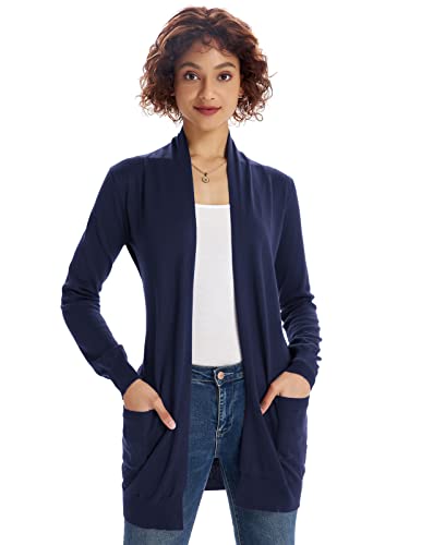 GRACE-KARIN-Women-Open-Front-Cardigan-Sweaters-Pockets-Long-Sleeve-Shrugs