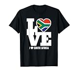 Love South Africa T-Shirt Patriotic South African Expat Camiseta