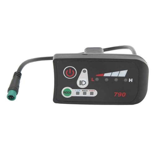 Szwaldaper 電動自転車用LEDディスプレイコントロールパネル電動自転車用ディスプレイワイヤーとインターフェース22.2mmハンドルバー改造 電動スクーターのディスプレイ画面(36V)