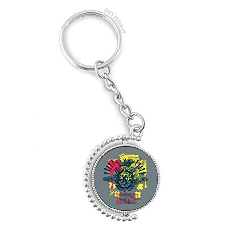 Key ring lion couronne avec anneau rotatif multicolore DIYthinker