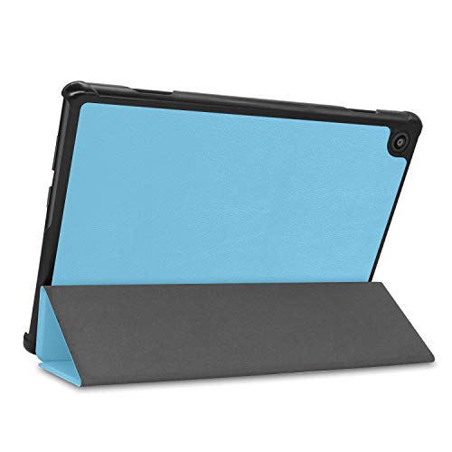 Image of Robustrion Smart Trifold Hard Back Flip Stand Case for M10 FHD Plus 10.3 inch - Light Blue