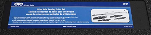 OTC 4581 Slide Hammer and Blind Hole Bearing Puller Set - Remove and Install Stubborn Drum Brake Hold-Down Springs on Cars, Light Trucks, SUVs, and Vans, Silver by OTC - Image 5