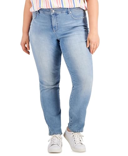 Style & Co. Plus Size High-Rise Straight Jeans Wild Heart 20W