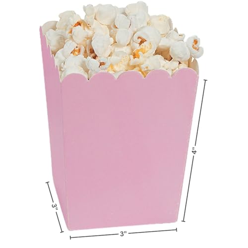Image of Fun Express Mini Light Pink Popcorn Box, 24 Pack - Gender Reveal, Girl Baby Shower, Wedding and Party Supplies | Gender Reveal, Girl Baby Shower, Wedding and Party Supplies