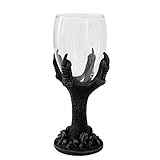 Dragon Hand Wine Glass Chalice Goblet 10 oz