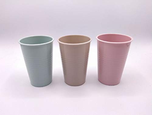 Plastic Forte Set Di 12 Bicchieri, Bicchieri Tumbler Per Drink,Acqua,Vino,Birra,Succo,Coca Cola, Bicchiere Da 200Ml Ideale Per Picnic, Barbecue, Pisci
