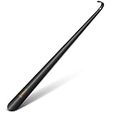 ZOMAKE Extra Long Shoe Horn, 80CM Metal Shoehorn Long Handled for Men Elderly Seniors Women, Large Shoe Spoon Helper Boot Horn (1pc Black / 80cm-a)