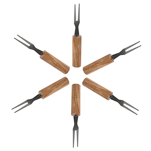 Gogogmee 6Pcs Reusable Corn Holders Scald Bbq Forks for Easy Grilling Corn the Cob Enjoyment Essential Barbecue Tools for Outdoor and Home Cooking