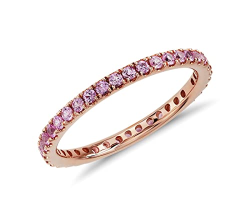Bague de bandes sertie de pierres précieuses luxueuses et plaqué or rose design 2021