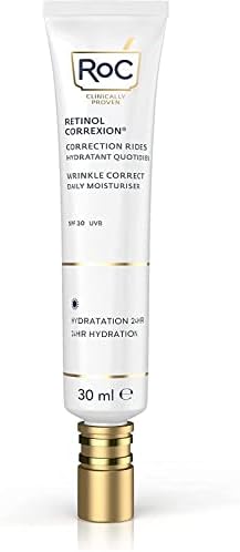 RoC - Retinol Correxion Wrinkle Correct Daily Moisturiser SPF 30 - Face Cream with Retinol and Vitamin E - Anti-Wrinkle and Ageing - UVA/B Protection - 30 ml