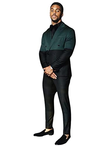 Smoking de luxe pour homme avec double boutonnage et finitions de col pointu
