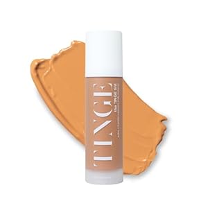 Tinge Tint Body Makeup, Lasts Up to 48 Hours, Medium Coverage Cream With Amino Acids, Hyaluronic Acid & Lysine, Semi Matte Finish, Water & Transfer Resistant, Fragrance Free, 3.38 Fl Oz – Tan Warm