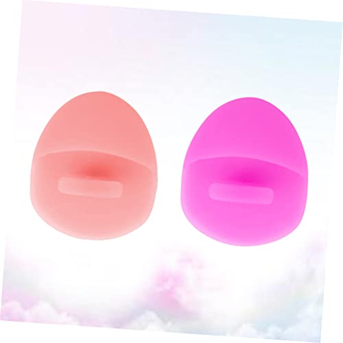 SUPVOX 2 Pçs Almofadas De Limpeza Para O Rosto Purificador Facial Silicone Esfregão Facial Massagead