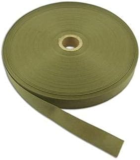Packard Nylon Webbing Tape Packard Polypropylene Tape Canvas Webbing 1-inch Wide for Collars, Leashes, Diving Gear, Sports Gear, Bag Belt, Hiking, DIY Projects (1, Green)