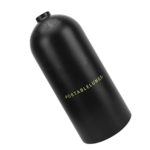 Underwater Device Cylinder, Three Layer Filtration Diving High Pressure Gas Storage for Sea (Black)
