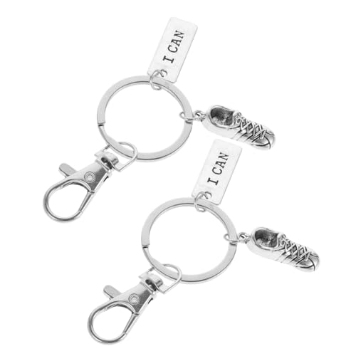 WATIIFUFU 2 Stück Schlüsselanhänger Laufschuhe Anhänger Niedlich Praktischer Sportschuh Charms Robust Tragbar für Turnschuhfans Fitnessstudio Zubehör WATIIFUFU 2 Stück Schlüsselanhänger Laufschuhe Anhänger Niedlich Praktischer Sportschuh Charms Robust Tragbar für Turnschuhfans Fitnessstudio Zubehör