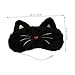 DEARMAMY 1 Heated Eye Mask Portable Shading Eye Patch for Comfortable Sleep Cartoon Design with Absorption Heating Fits All Head Cat