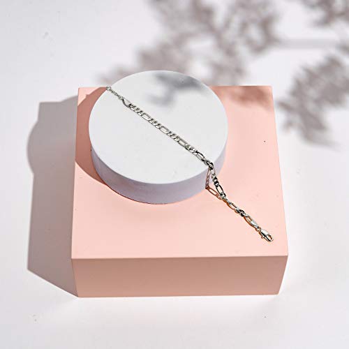 Image of PAVOI 14K Gold Plated Paperclip /Curb /Figaro Chain Adjustable Bracelet for Women