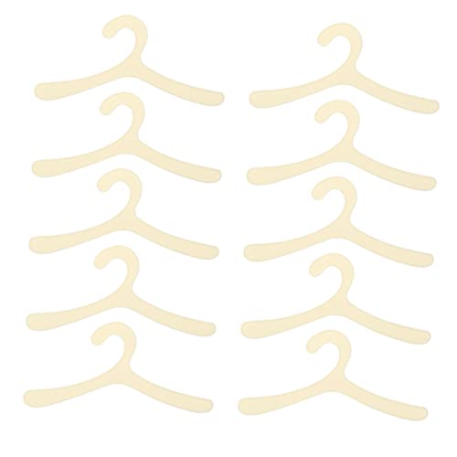 BESPORTBLE 10pcs Set Pet Hanger Clothes Hanger Dogs Costume Hangers Pet Clothing Rack Clothes Rack Hangers Pet Garment Hanger Pet Clothes Hanging Rack Dreses Plastic White