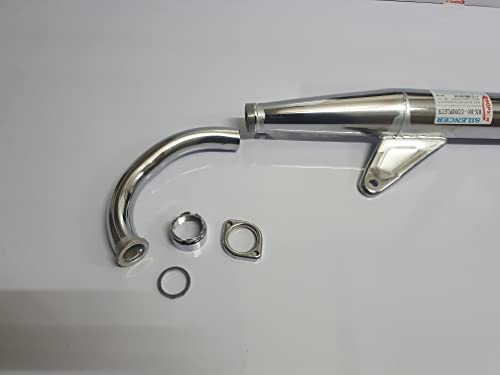 CHOPSON Silencer for Yamaha RX100, Nickel Chrome, 1 Piece 1 Pieces - Image 5
