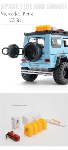 Image of 1:24 Diecast Model Alloy Beenz G550-4X4 Modified Alloy Metal Pull Back Car with 6 Openable Doors & Sound Light Auto Toy car Best Gift Toys for Kids Boys(Colors as Per Stock)