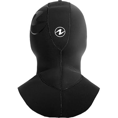 Aqualung Unisex Seawave Flex Dive Hood - Durable 7/4mm Neoprene Customizable Face Seal Easy Drying Hood w/Vent System for Scuba Diving, Snorkeling, Surfing