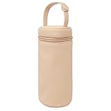 portabiberones isotermico Brand: Baby Bites Duffi Baby Funda Portabiberones Polipiel. Bolsa con cierre de cremallera y asa.Limpieza facil. color Beige 0833-05