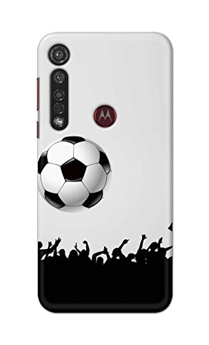 Image of Printed Hard Back Cover Case for Motorola Moto G8+ Plus Back Cover (Football Icon) -1302