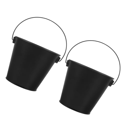 Toyvian 2pièces Seau à Graisse pour Barbecue Seau à Huile pour Graisse Métal Réutilisable pour Extérieur pour Barbecue