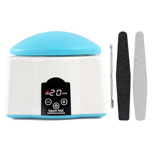 Gel Nail Polish Remover Steamer Machine kit Protable Steam Off Nail Polish Remover Machine for Nail Polish, Electric Gel Nail Steamer Remover Won't Hurt Nails