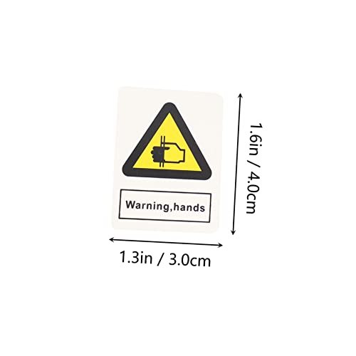 VILLFUL 10 peças Watch Out for Clip Decal Caution Danger Decal Safety Warning Sign Decals Machine Da