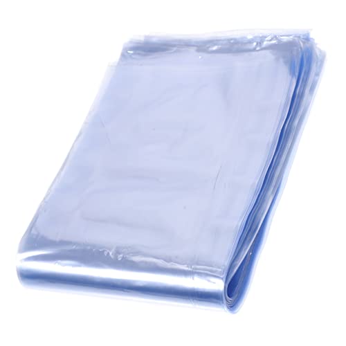 ULDIGI 100pcs Plastic Film Heat Shrink Film Sealer Bags Clear Packing Bags Shrink Film Bags Shrink Bags Polyolefin Shrink Film Heat Sealer Packaging Bags Heat Shrink Bag PVC Transparent