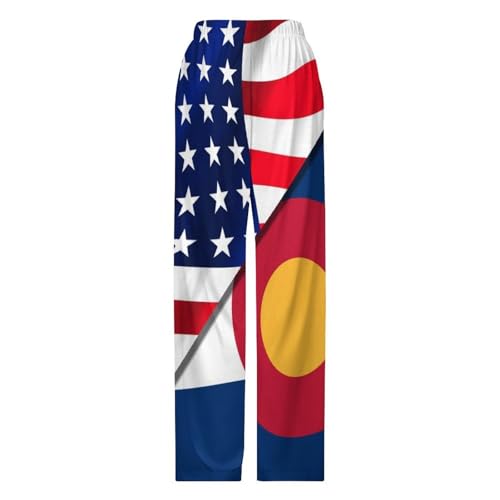 USA And Colorado State FlagChildren's Casual Pajamas140CM4