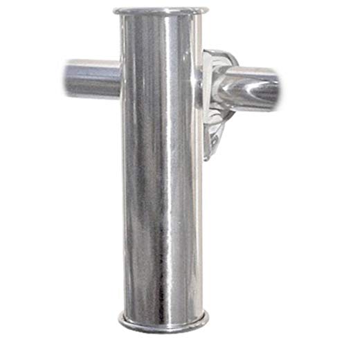 Porte-canne à pêche de pont OSCULATI en inox AISI 316 poli miroir pour bateaux de prestige