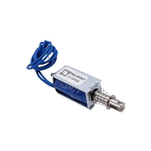 Solénoïde d'ouverture push-pull TAU-0530T 12V course 10mm force 700g