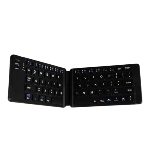 Teclado Bluetooth plegable inalámbrico y con cable color negro 7