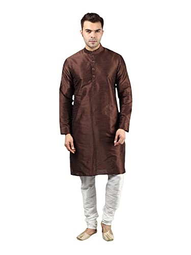 Image of Silk Blend Men's Kurta Pyjama Set /Kurta Pajama for Men